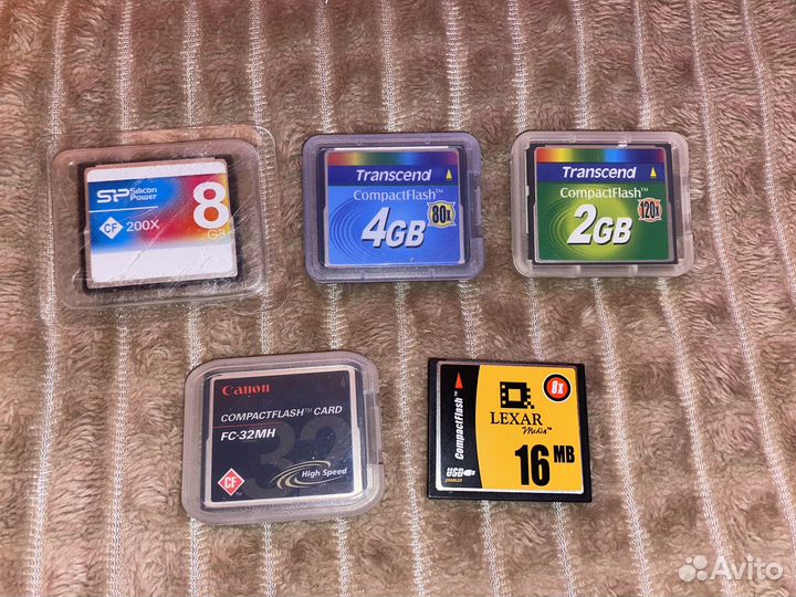 Карты памяти Compact flash (CF), 8,4,2 гб 32,16мб