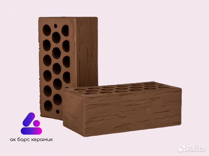 Кирпич облицовочный Шоколад Дикий камень 1,4 нф