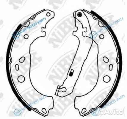 FN51001-nibk колодки барабанные Ford Focus all 04