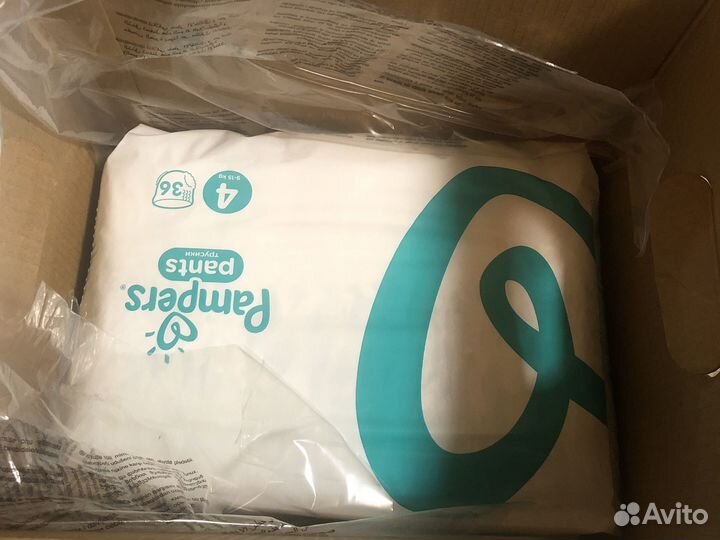 Подгузники трусики памперс 4
