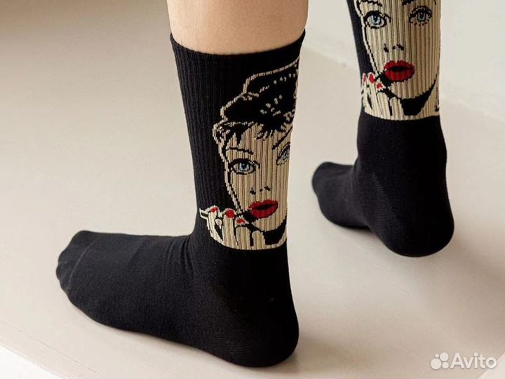 Носки унисекс с принтом