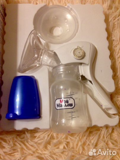 Молокоотсос ручной + прокладки для груди