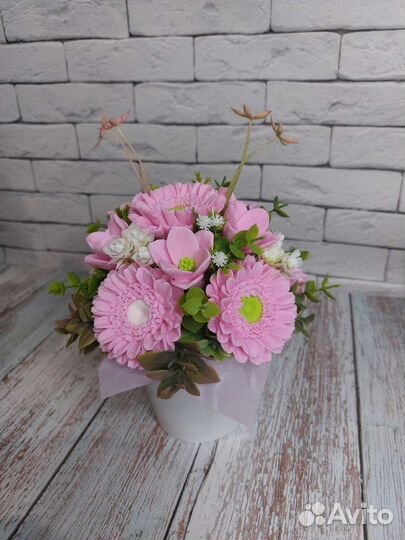 Букет из мыла ручной работы