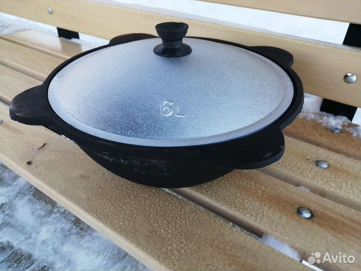 Казан чугунный 6л