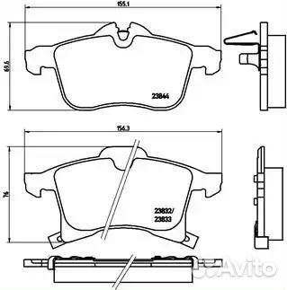 Колодки тормозные дисковые перед