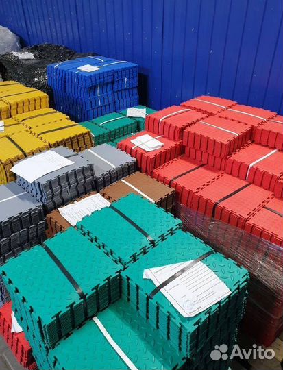 Модульная плитка пвх для гаража
