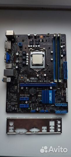 Asus p8h61 mx lga1155 + i5 2300 + кулер + 4гб озу