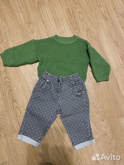 Детские вещи пакетом 62-68 (боди, костюмы)