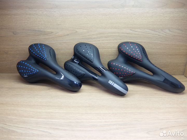 Седло NEW GEL эргономичное с вентиляцией