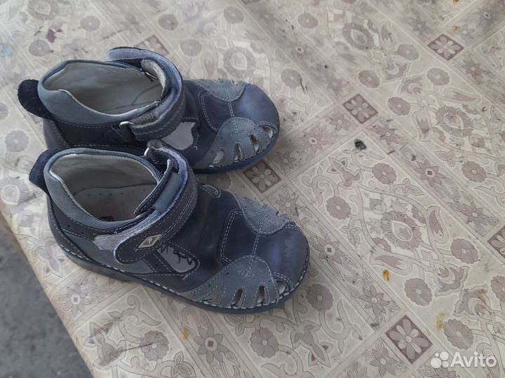 Сандалии детские для мальчиков 24 размер кожа