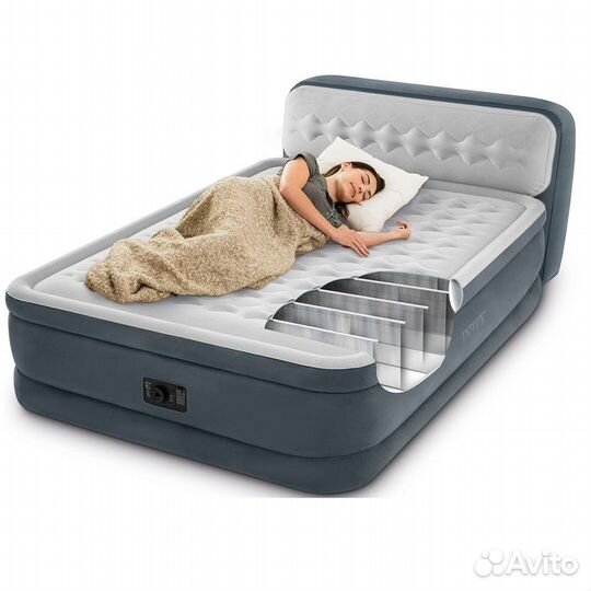 Кровать надувная, 152х236х86 см, Intex