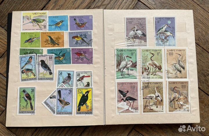 Альбом почтовых марок СССР (птицы)