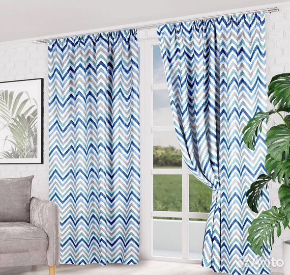 Шторы зигзаг