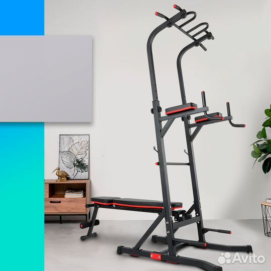 Турник 3 в 1 со скамьей новый 33.543.308