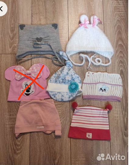 Шапочки на все сезоны для девочки