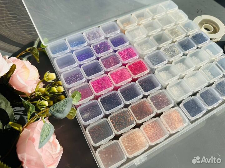 Набор бисера, леска, проволока