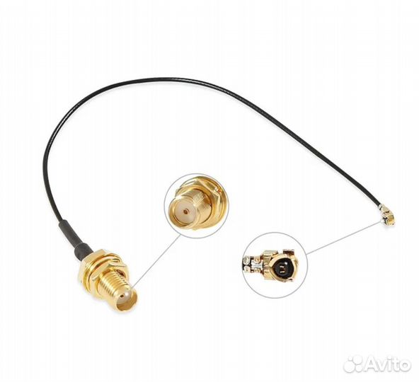 Пигтейл SMA female- MHF4 (ipex4) 10 см 4 штуки лот