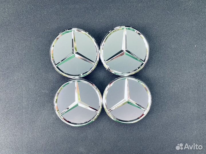 Колпачки заглушки на литые диски Mercedes