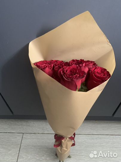 Букет из 7 пионовидных роз