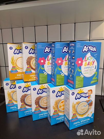 Детская смесь молочная агуша питание пюре каши