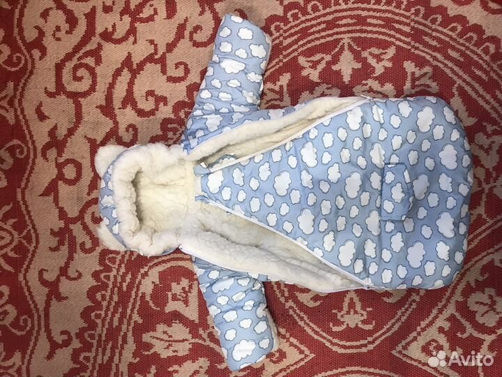 Конверт на выписку для мальчика зима