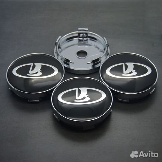 Заглушки на диски LADA D-60 mm комплект 4 шт