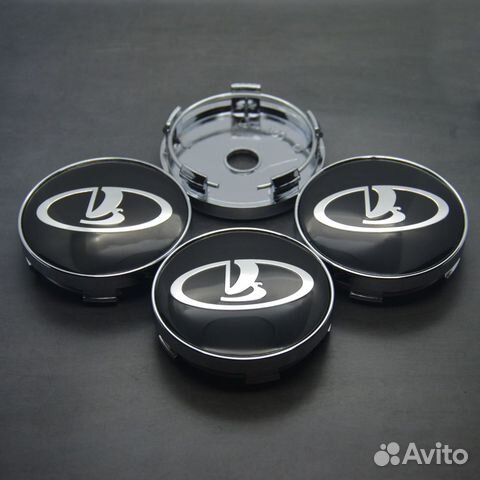 Заглушки на диски LADA D-60 mm комплект 4 шт