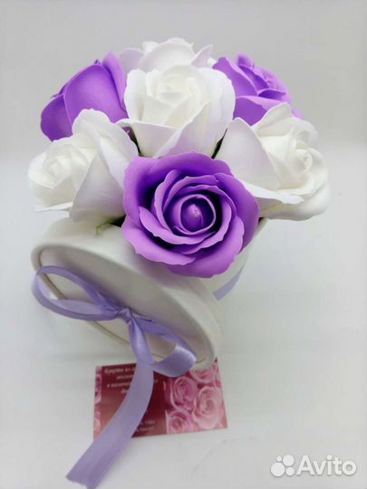 Розы из мыла