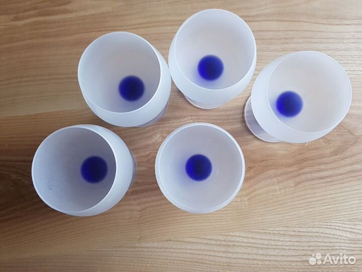 Бокалы хрусталь матовый цветной гусь хрустальный