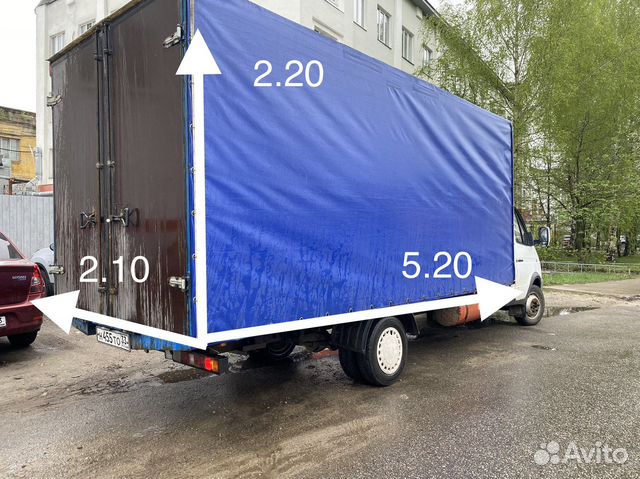 Грузоперевозки газель 5 метров