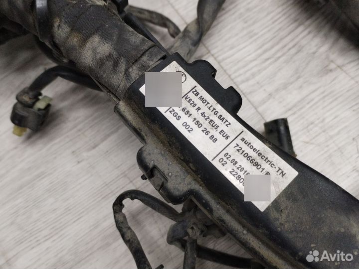 Проводка коса двигателя Mercedes w447 om651