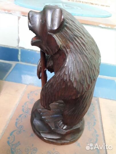 Фигурки медведей из дерева ручная работа