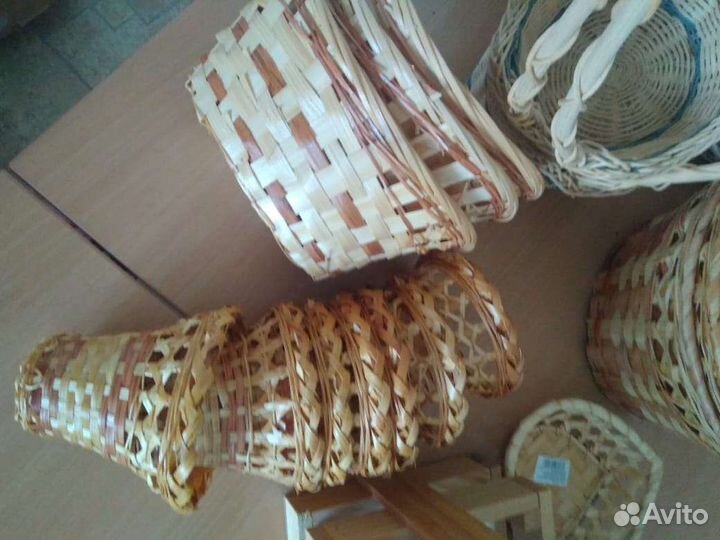 Плетенные корзины разных размеров
