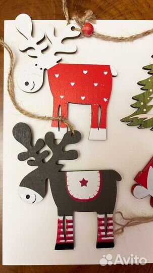 Новогодние украшения из дерева