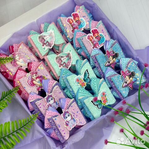 Бантики ободки заколки новые ручной работы