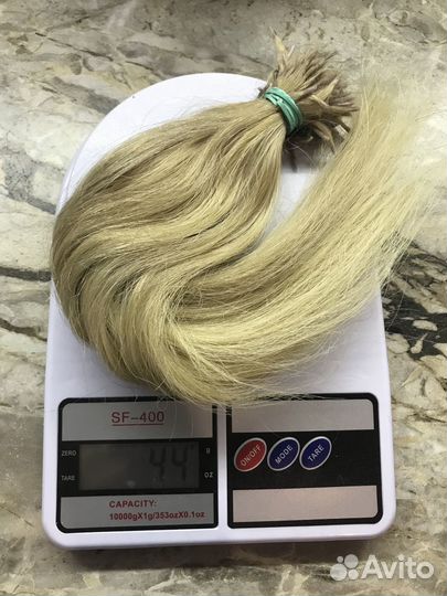 Волосы для наращивания блонд бу