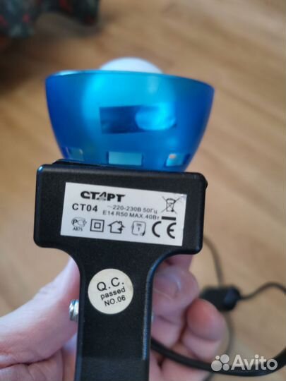 Светильник подвесной, лампа на прищепке