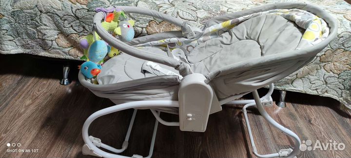 Колыбель-баунсер для новорожденных электрический