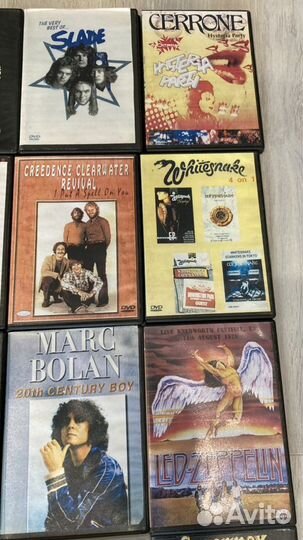 Коллекция 27 штук Dvd рок старые группы
