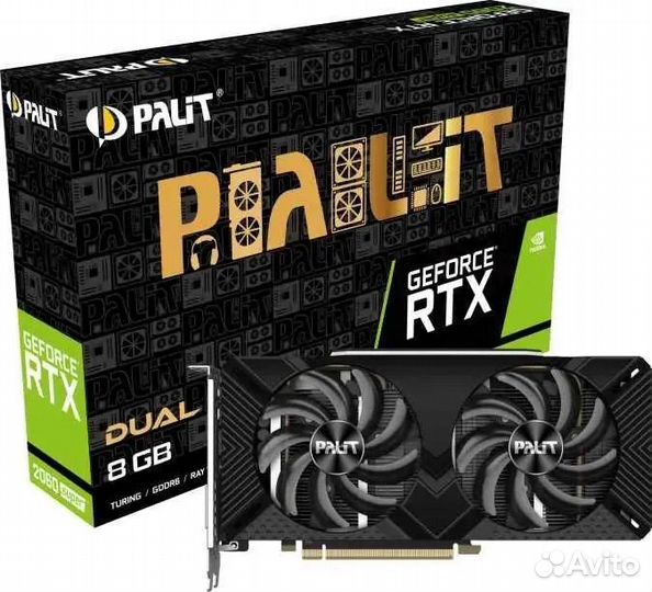 Новая Видеокарта Palit Geforce RTX 2060 Super Dual