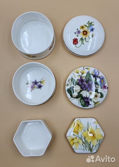 Шкатулки ассорти. Винтаж. Англия