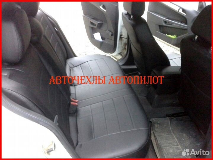 Чехлы Автопилот Opel Astra H из экокожи чёрные