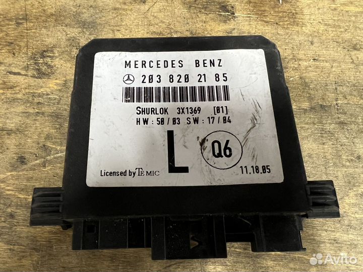 Блок управления задней левой двери Mercedes W203