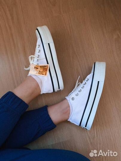 Кеды Converse All Star Platform Low “White”