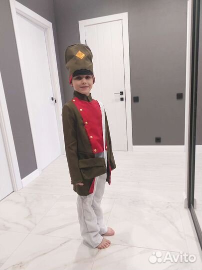 Карнавальный костюм оловянный солдатик