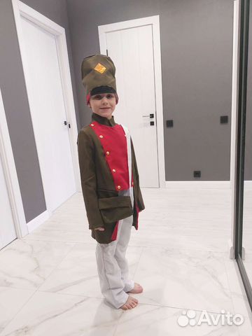 Карнавальный костюм оловянный солдатик