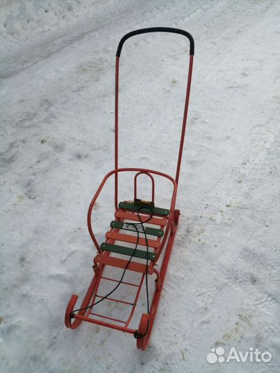 Детские санки с колесами