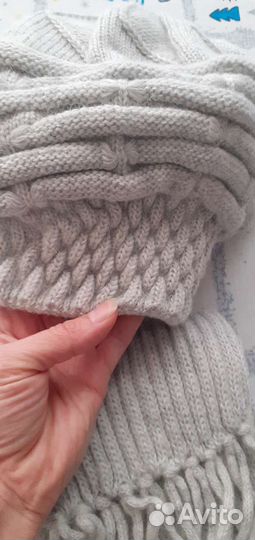 Комплект шапка и шарф женский