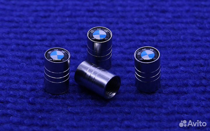Комплект колпачков воздушного ниппеля BMW хром