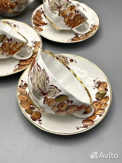 Чайный сервиз Виноград СССР лфз